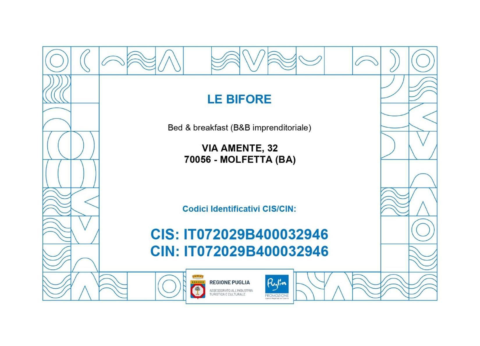 Le Bifore B&B Molfetta Exterior foto